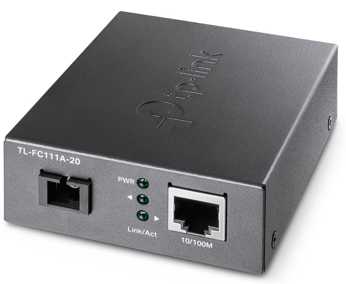 

Медиа-конвертер TP-LINK TL-FC111B-20 10/100 Мбит/с, 9/125 мкм, SC, FE RJ-45, 1310/1550 нм, до 20 км, входное 5 В / 0,4 А, TL-FC111B-20