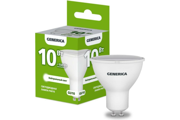фото Лампа светодиодная GENERICA LL-PAR16-10-230-40-GU10-G в Уфе
