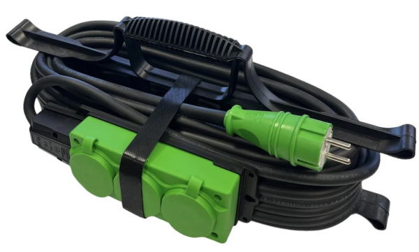 Изображение товара Удлинитель iTOK i-CONNECT-COLOR-SUR-PVS-310-3-54-20-GREEN IP54 20м