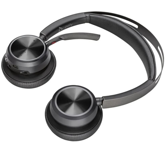 фото Беспроводная стереогарнитура Plantronics Voyager Focus 2, Bluetooth, Накладные, Черный, [9T9J4AA#AC3] в Воронеже