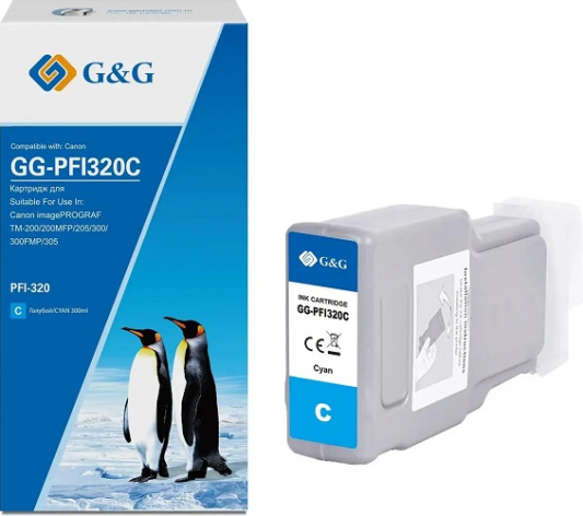 фото Картридж струйный G&G GG-PFI320C в Перми