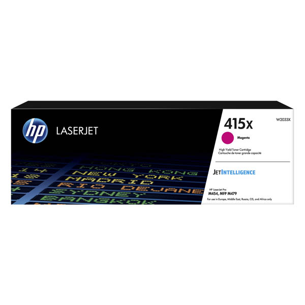 

Картридж HP 415X W2033X пурпурный (6000стр.) для LJ M454/MFP M479, 415X