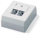 фото Розетка Hyperline SB-GTS2-8P8C-C6-WH