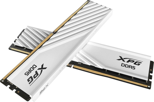 фото Оперативная память DDR5 16 ГБ (2×8 ГБ) ADATA XPG Lancer Blade White, 5600 МГц, [AX5U5600C468G-DTLABWH]