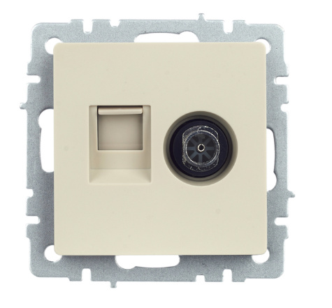 фото Розетка комбинированная IEK BR-AK20-1-K10 в Уфе