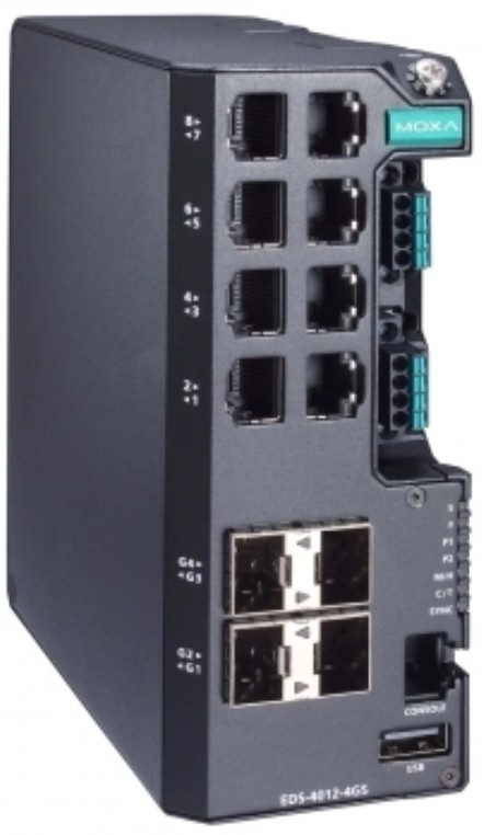 

Коммутатор управляемый MOXA EDS-4012-4GS-LV 8*10/100BaseT(X) ports, 4*100/1000BaseSFP ports, dual power inputs 12/24/48 VDC, EDS-4012-4GS-LV