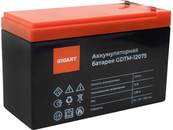 фото Батарея аккумуляторная Gigant GDTM-12075