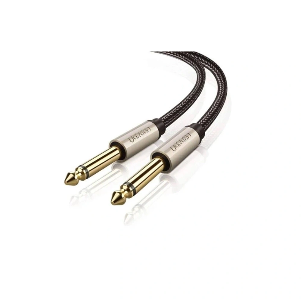 

Кабель акустический UGREEN AV128 10638_ Jack 6.5mm(M)/Jack 6.5mm(M), 2м, серый, AV128