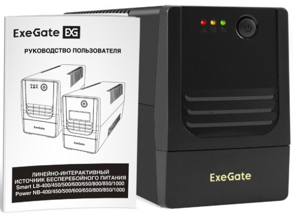 фото Источник бесперебойного питания  Exegate Power NB-600.LED.AVR.2SH в Челябинске