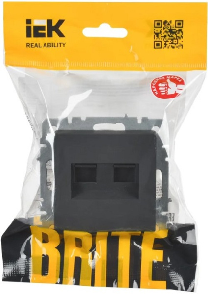 фото Розетка компьютерная двойная IEK BR-K20-2-K53 в Красноярске