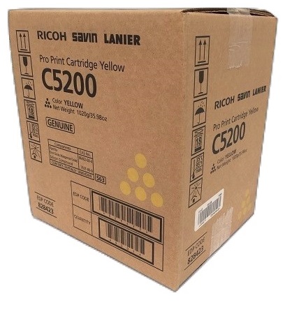 

Картридж Ricoh Pro Print Cartridge Yellow C5200 828427 Тонер желтый тип C5200. Ресурс 24 000 отп (A4, 8,75% заполнения), ресурс 42 000 отп (A4, 5% зап, Pro Print Cartridge Yellow C5200