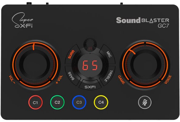 

Звуковая карта USB 3.0 Creative Sound Blaster GC7 Super X-Fi Ultra DSP, 7.1 Ret, Sound Blaster GC7