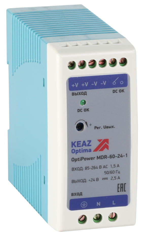 

Блок питания КЭАЗ 284541 OptiPower MDR-60-24-1, 284541