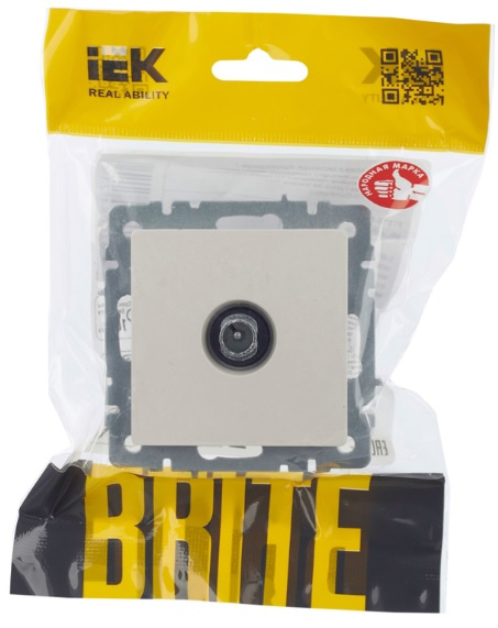 фото Розетка телевизионная проходная  IEK BR-A10-P-K36 в Омске