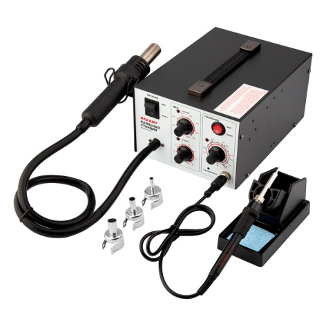 Изображение товара Паяльная станция Rexant 12-0723 2 в 1 с компрессором и регулируемой температурой