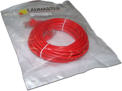 фото Кабель патч-корд U/UTP 5e кат. 3м Lanmaster LAN-45-45-3.0-RD в Смоленске