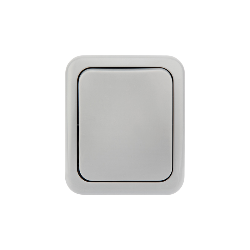 

Переключатель KRANZ KR-78-0837 проходной Mini OG IP54, о/у, серый, KR-78-0837
