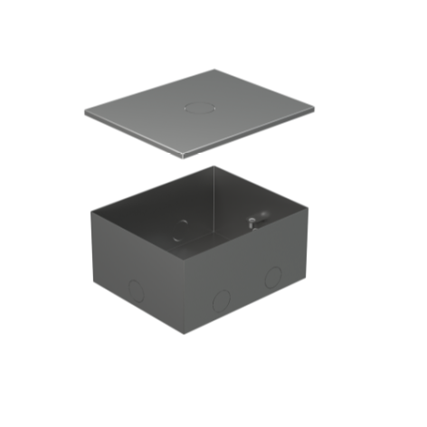 Изображение товара Металлическая коробка Ecoplast 70141 для заливки в бетон и монтажа люков