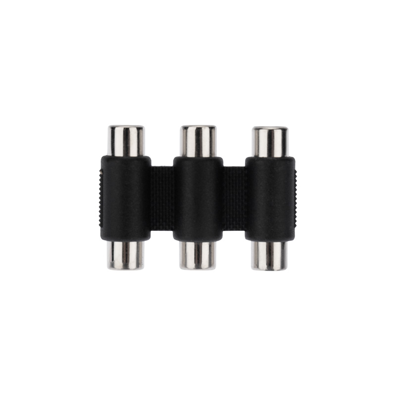 

Переходник Rexant 14-0434 3 гнезда RCA - 3 гнезда RCA, тринокль, 14-0434