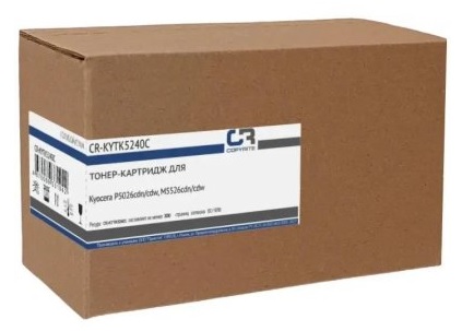 

Тонер-картридж CopyRite CR-KYTK5240C для Kyocera P5026cdn/cdw, M5526cdn/cdw, TK-5240C, 3000 стр, cyan, CR-KYTK5240C