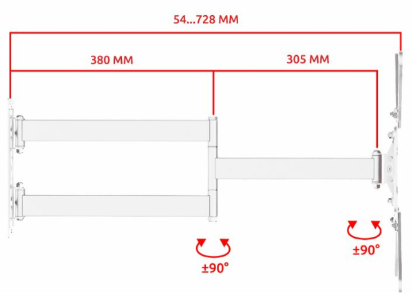 фото Кронштейн настенный UNITEKI FML728W