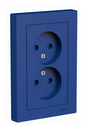 Изображение товара Двойная розетка Schneider Electric AtlasDesign без заземления IP20 250 В