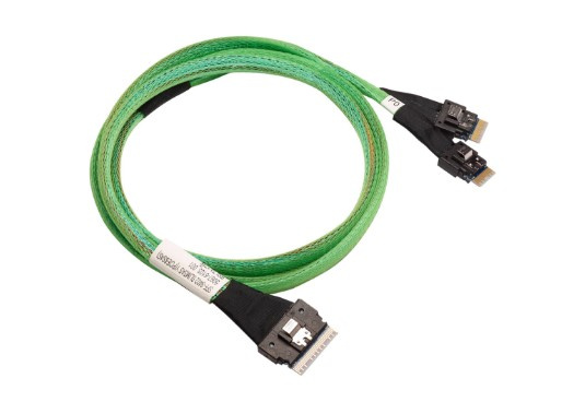 Изображение товара Внутренний кабель Slimline SAS x8 to 2x Slimline SAS x4 80 см Amphenol RSL74-9219