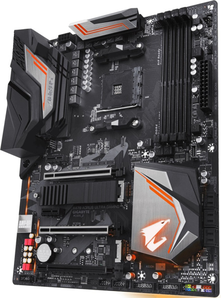 фото Материнская плата ATX GIGABYTE X470 AORUS ULTRA GAMING