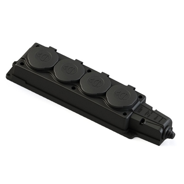 

Колодка Systeme Electric MST4104BK MultiSet 4х розетка 2К+З каучуковая 16А/250В IP44 черная, MST4104BK