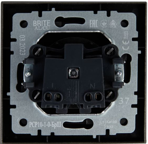 фото Розетка без заземления в сборе IEK BR-R10-10-K37-F в Красноярске