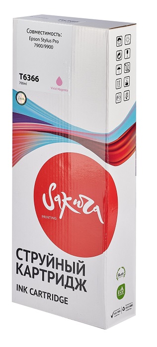 

Картридж струйный Sakura C13T636600 (T6366 Vivid Light Magenta) для Epson Stylus Pro 7900/9900, пигментный тип чернил, пурпурный, C13T636600 (T6366 Vivid Light Magenta)