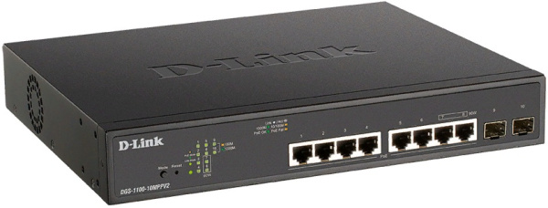 фото Коммутатор управляемый D-link DGS-1100-10MPPV2/A3A