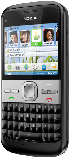 фото   Nokia E5 Carbon Black