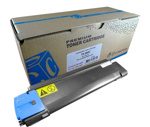 

Тонер-картридж ELP CT-KYO-TK-580C для Kyocera FS-C5150DN/P6021CDN TK-580C cyan 2.8K, CT-KYO-TK-580C