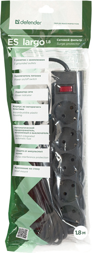фото Сетевой фильтр  Defender ES largo 1,8 в Омске