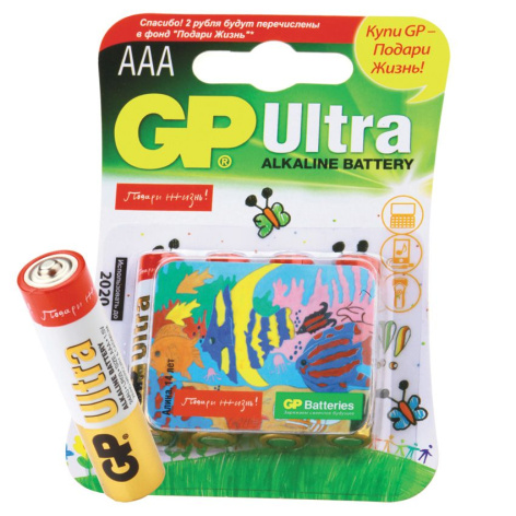 фото Батарейка  GP Ultra Alkaline 24AU LR03 в Челябинске