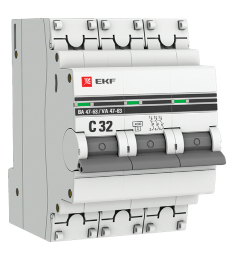 фото Автоматический выключатель  EKF mcb4763-3-32C-pro в Уфе