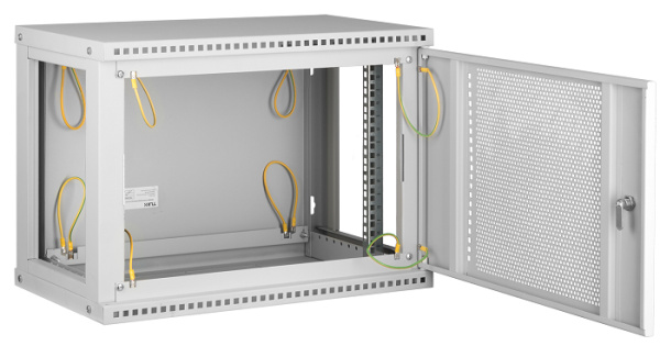 фото Шкаф настенный 19", 9U TLK TWI-096060-R-P-GY в Красноярске