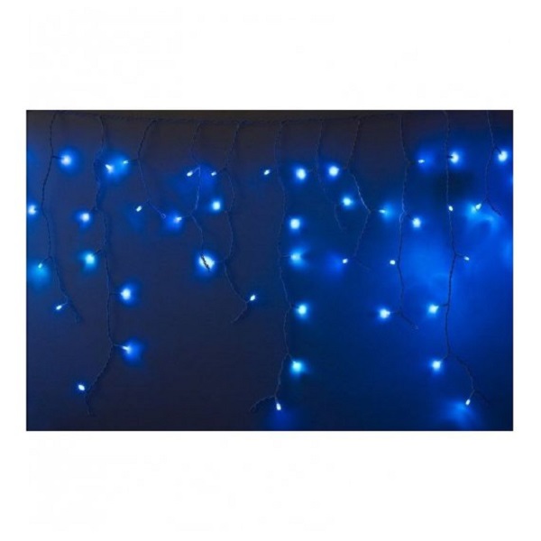 

Гирлянда NEON-NIGHT 255-233 айсикл (бахрома) светодиодный, 4,0 х 0,6 м, с эффектом мерцания, черный провод каучук, 230 В, диоды синие,, 255-233