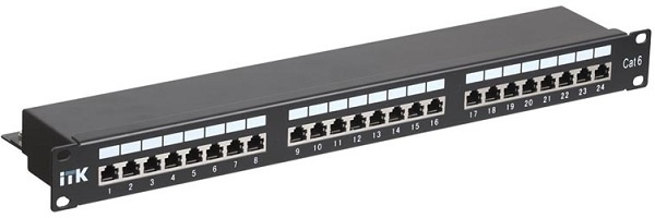 фото Патч-панель 19" 24xRJ45, FTP, Кат. 6 ITK PP24-1UC6S-D05 в Казани