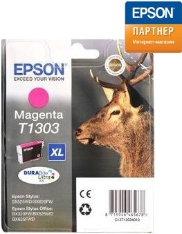 Изображение товара Тонер-картридж Epson C13T13034010 Пурпурный Экстра повышенной емкости