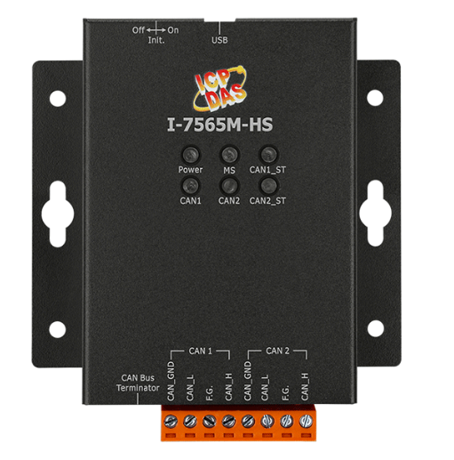 

Преобразователь ICP DAS I-7565M-HS CR High Speed USB to 2-port CAN Bus Converter (RoHS), I-7565M-HS