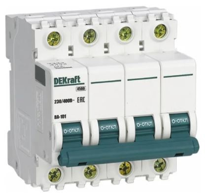 Изображение товара Автоматический выключатель DEKraft 11140DEK надежная защита для электросистем