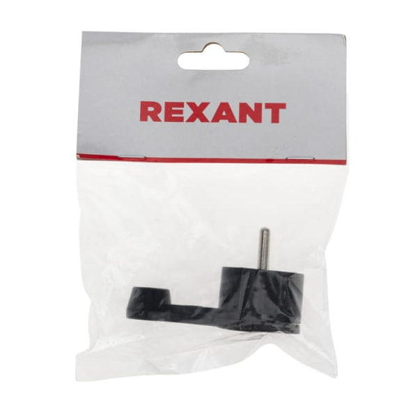 

Вилка Rexant 16-0736 Евро угловая с з/к 16 А плоская за шкаф черная, 16-0736
