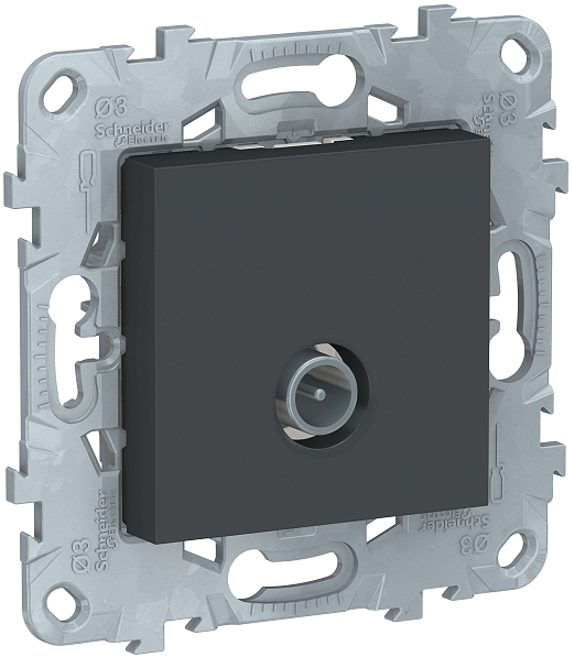 

Розетка Schneider Electric NU546454 UnicaNew, антрацит, TV, оконечная, NU546454