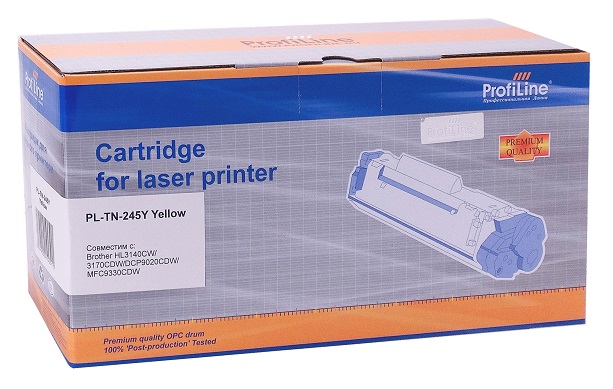 

Картридж ProfiLine PL-TN-245Y для принтеров Brother HL3140CW/3170СDW/DCP9020CDW/MFC9330CDW 2200 копий ProfiLine, PL-TN-245Y