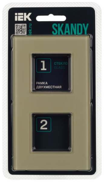 фото Рамка двойная  IEK SK-M22-G-K10 в Ростове-на-Дону