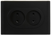фото Розетка двухместная без заземления  IEK FP-R20-10-1-K02