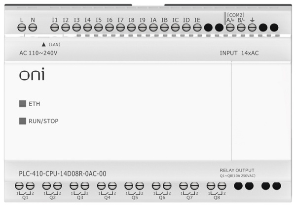 фото Модуль  ONI PLC-410-CPU-14D08R-0AC-00 в Смоленске