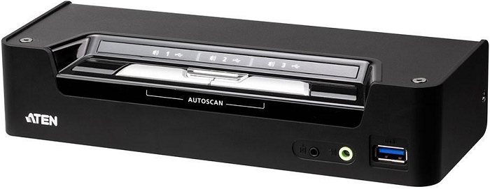 

Переключатель Aten CS1953-AT-G 3-портовый гибридный KVMP-переключатель с DisplayPort и USB-C, CS1953-AT-G